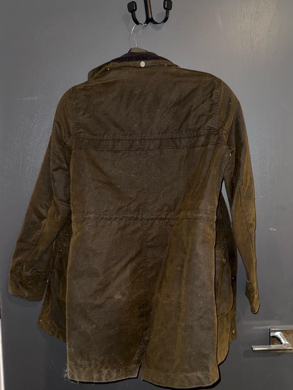 Barbour Dartford Waxed Jacket Olive - Picture 9 of 11